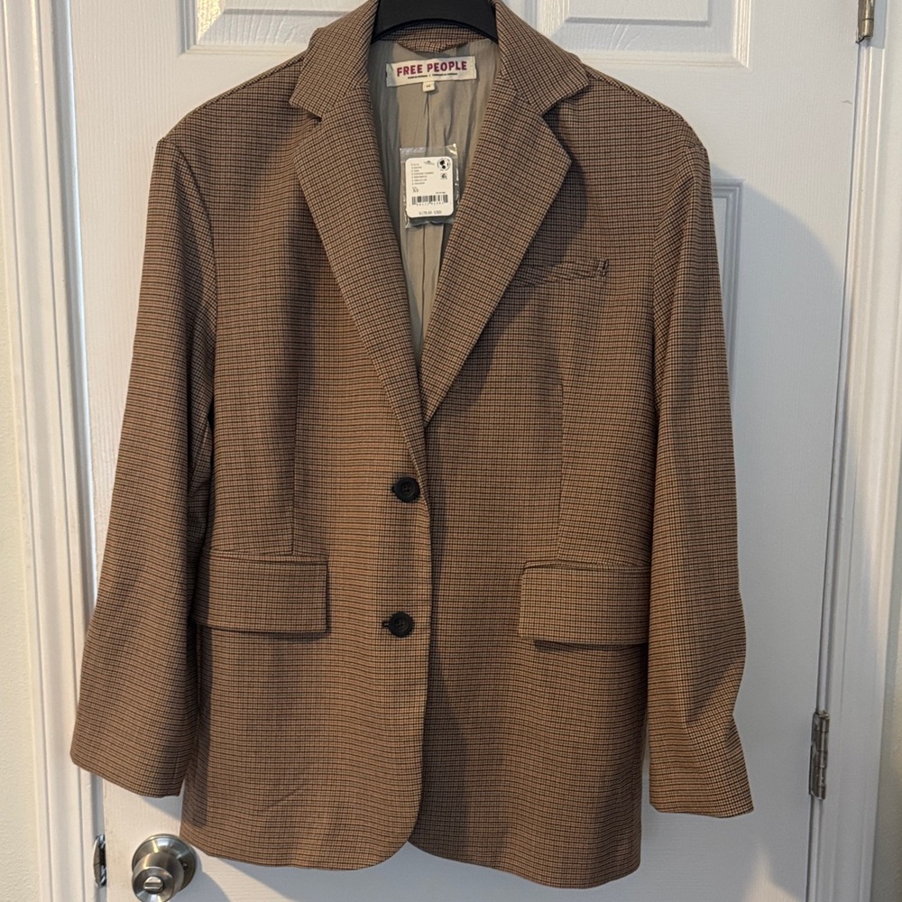 Free People Tan Women's Blazer